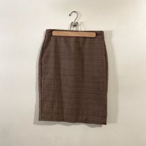 Banana Republic Plaid Checkered Pencil Skirt